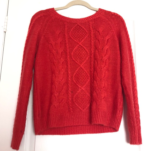 🔹2/$30🔹 Red Cozy Knit Sweater - Picture 1 of 5